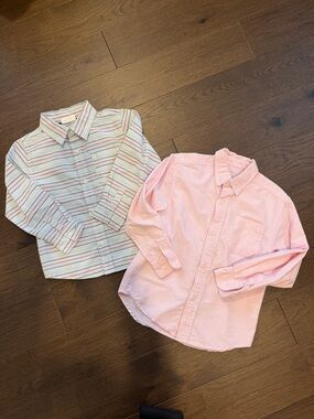 George/Crazy 8 Boys Kids Long-Sleeve Button-Down Shirt Set 4/5 - C38-013